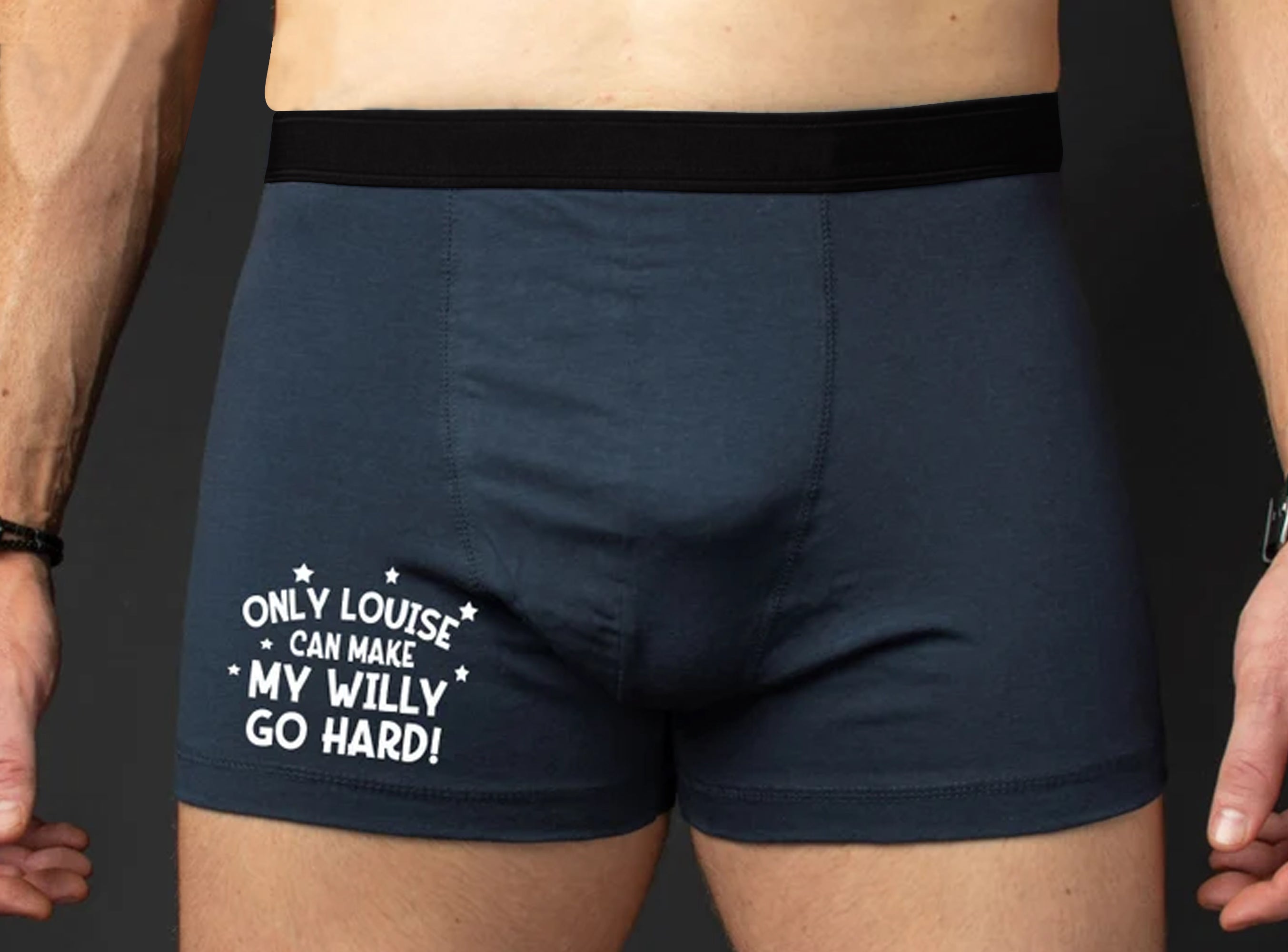 Funny Couple-Personalized Men Boxer Briefs- Gift For Husband/ Gift