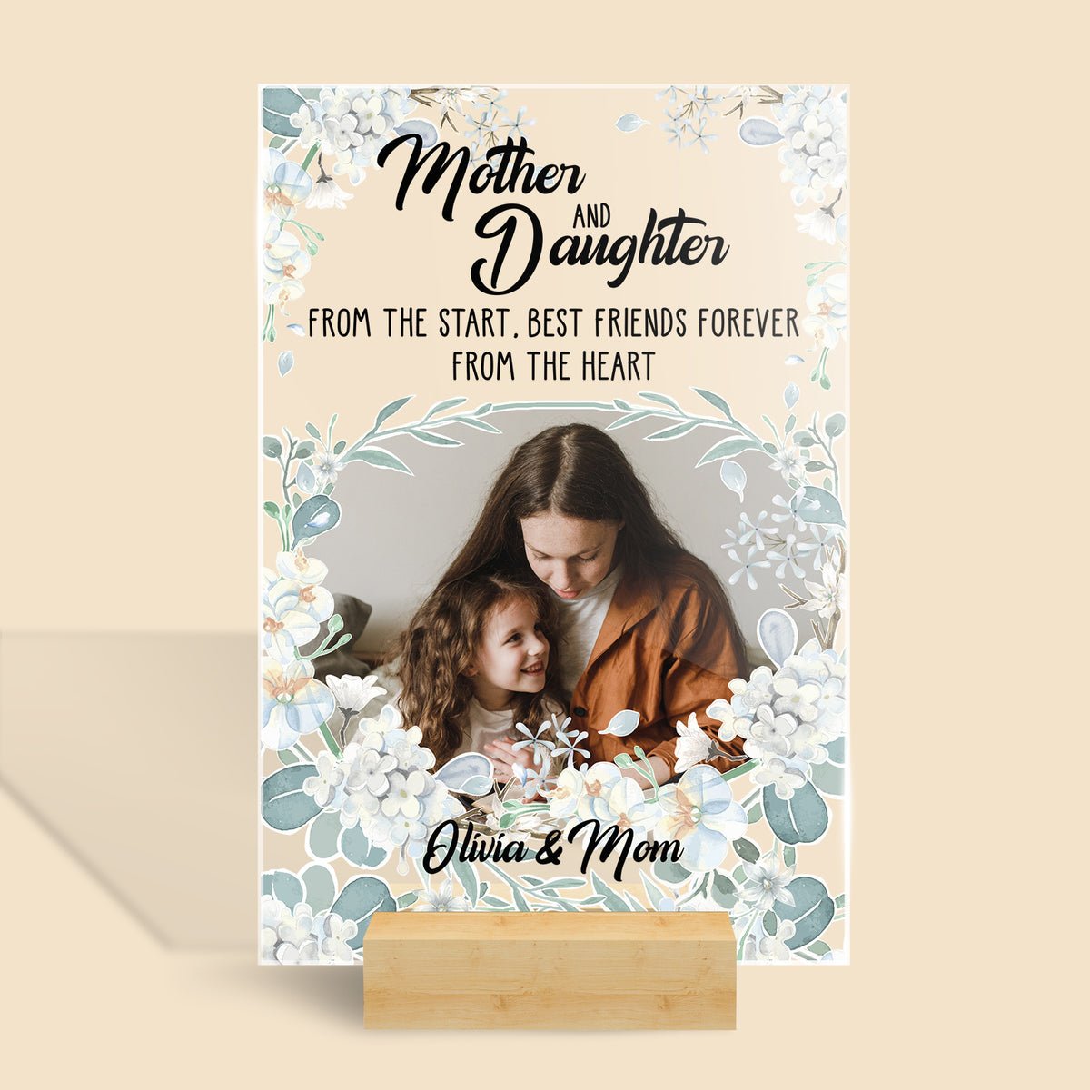 Mother And Daughter - Personalized Acrylic Plaque