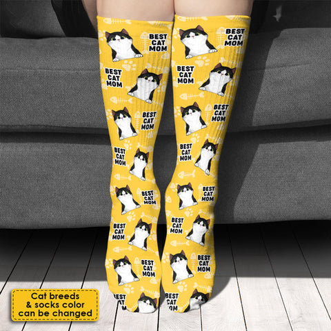 Best Parents Ever - Gift For Cat Lovers - Personalized Socks