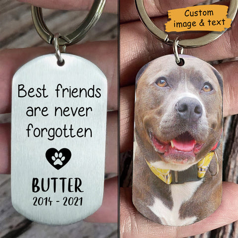 Best Friends Are Never Forgotten - Personalized Keychain