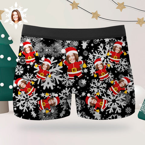 Custom Men's Boxer Briefs Christmas Gift for Him Funny Christmas Boxers