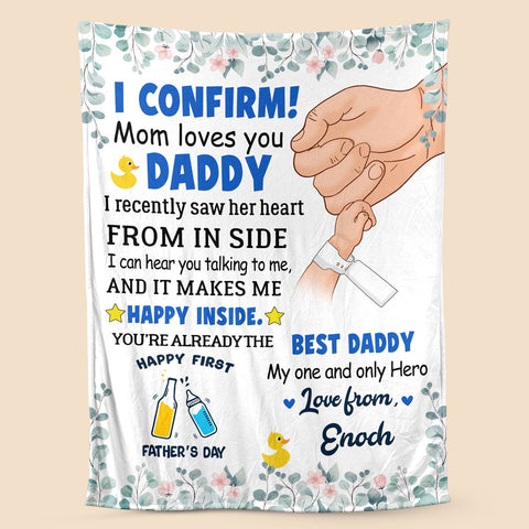 Best Daddy - Personalized Blanket - Best Gift For Dad