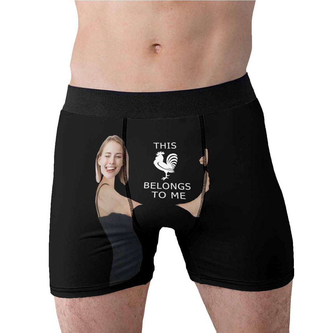 Custom Face Underwear Printed With Photo For Men Personalized